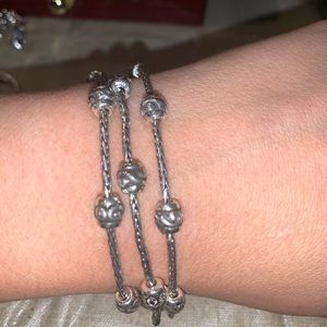 Brighton Silver Rope Bracelet